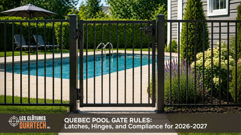 Quebec Pool Gate Rules: Latches, Hinges, and Compliance for 2026-2027