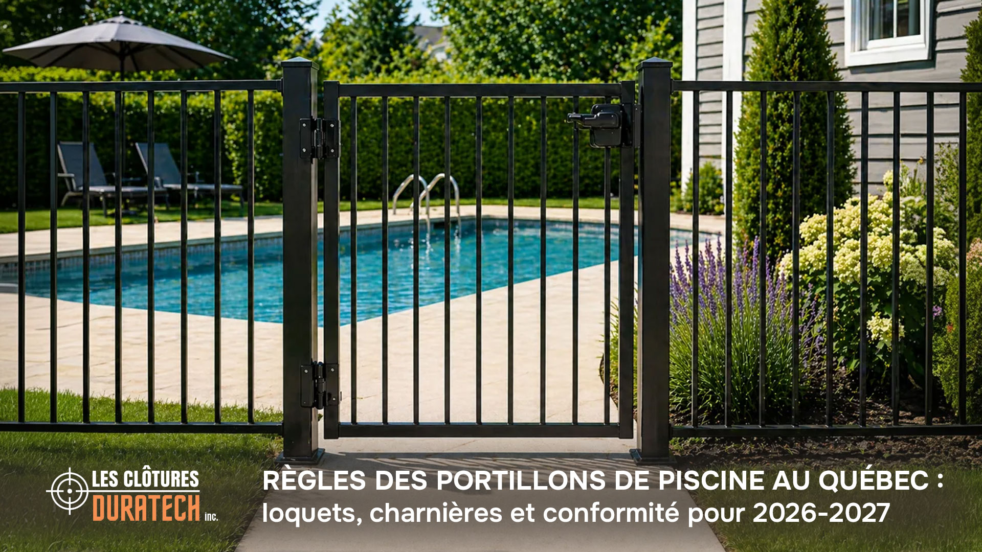Règles du Québec pour les portes de piscine : loquets, pentures et conformité pour 2026-2027