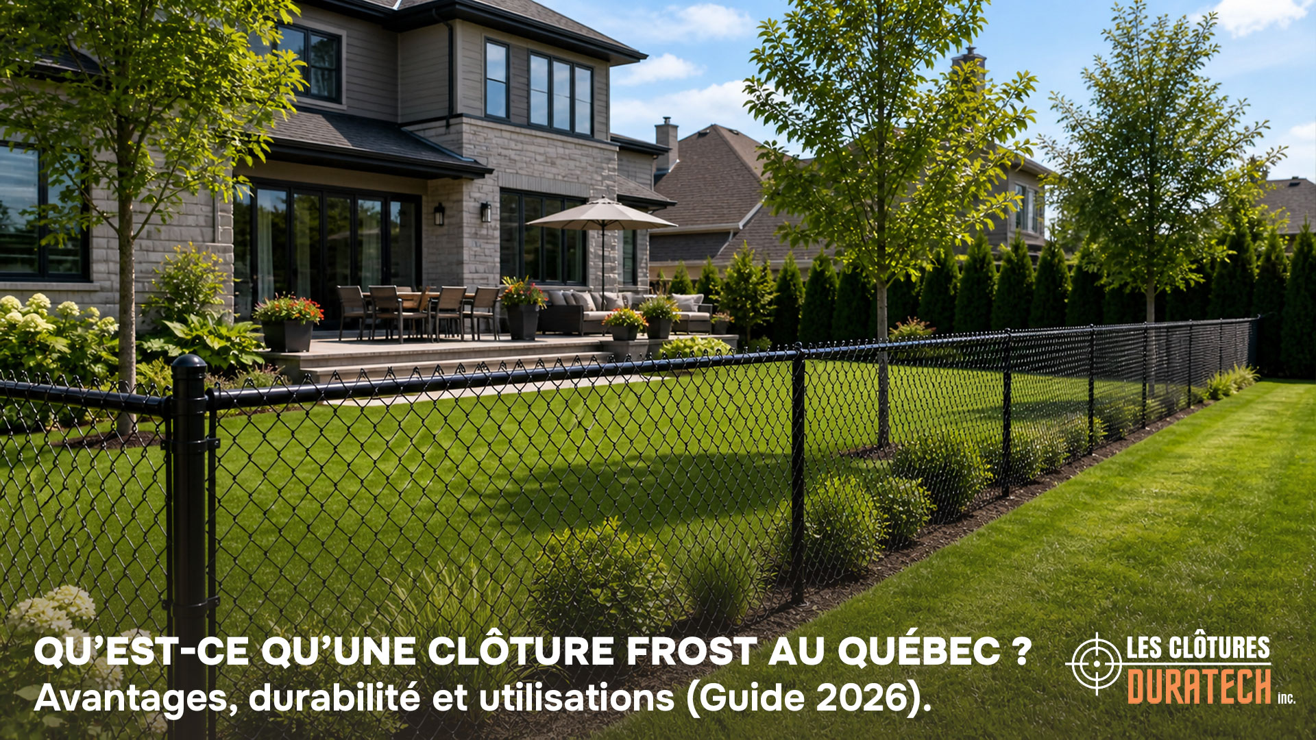 Qu’est-ce qu’une clôture Frost au Québec ? Avantages, durabilité et usages (guide 2026)