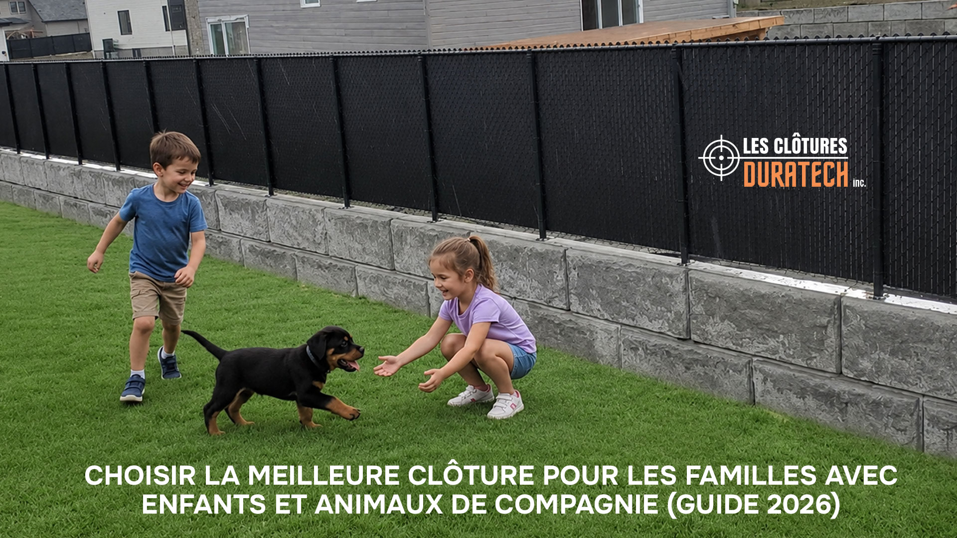 Choisir la meilleure clôture pour les familles avec enfants et animaux (guide 2026)