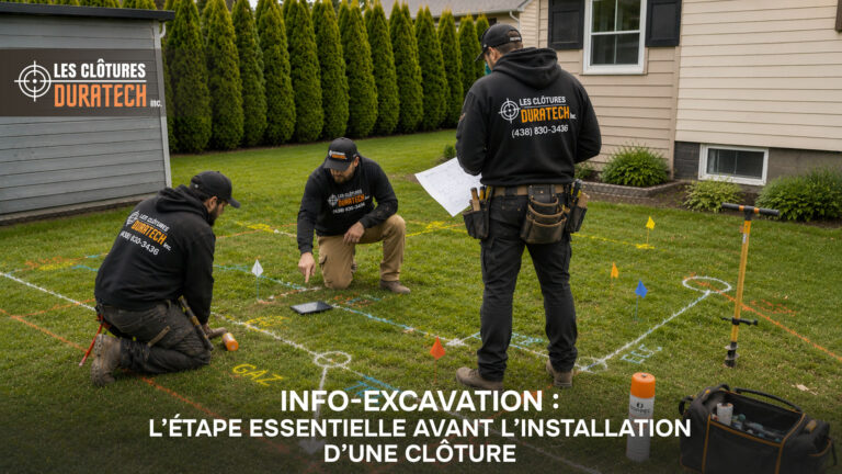 Info-Excavation : l’étape essentielle avant l’installation de votre clôture