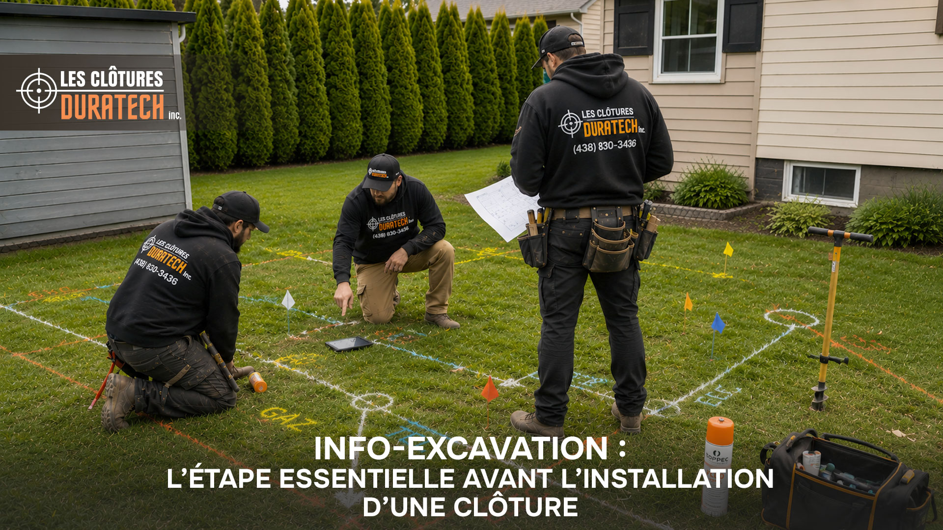 Info-Excavation : l’étape essentielle avant l’installation de votre clôture