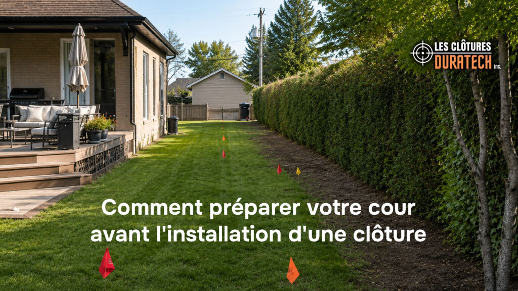 Comment préparer votre cour pour la journée d’installation de clôture