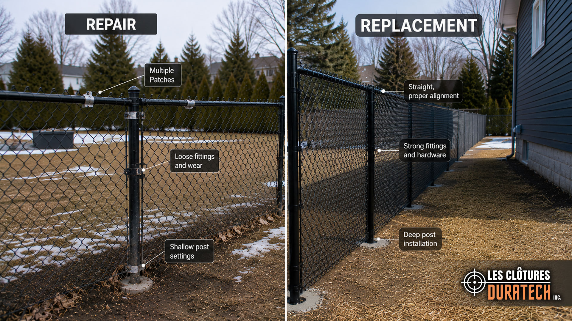 Fence Repair vs. Replacement: A Quebec Homeowner's Expert Guide 2