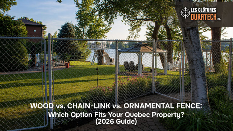 Wood vs. Chain-Link vs. Ornamental Fence: Which Option Fits Your Quebec Property? (2026 Guide)