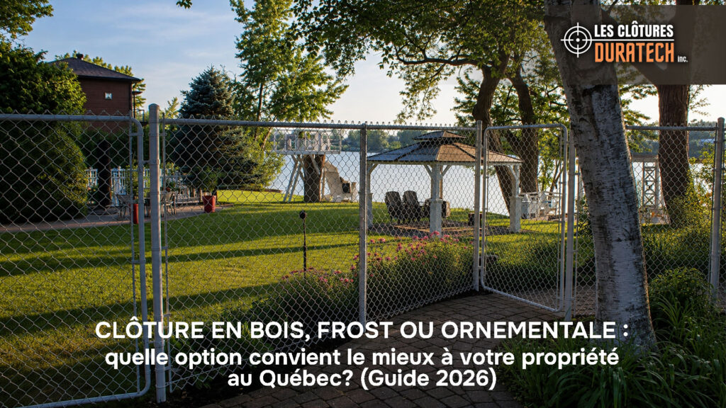 Bois vs mailles de chaîne vs clôture ornementale : quelle option convient à votre propriété au Québec ? (Guide 2026)